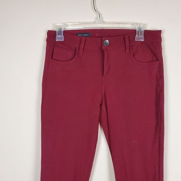 Kut From The Kloth Dark Red Jennifer Ultra Skinny Pants Size 4 - Picture 2 of 8